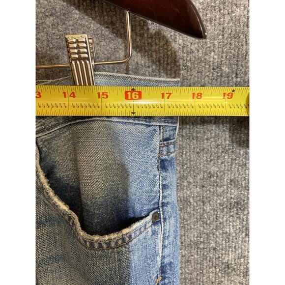 Bullhead Men’s Jeans Blue Denim Dark Wash Slim Boot Leg Men’s Size 32x32 - Picture 4 of 8